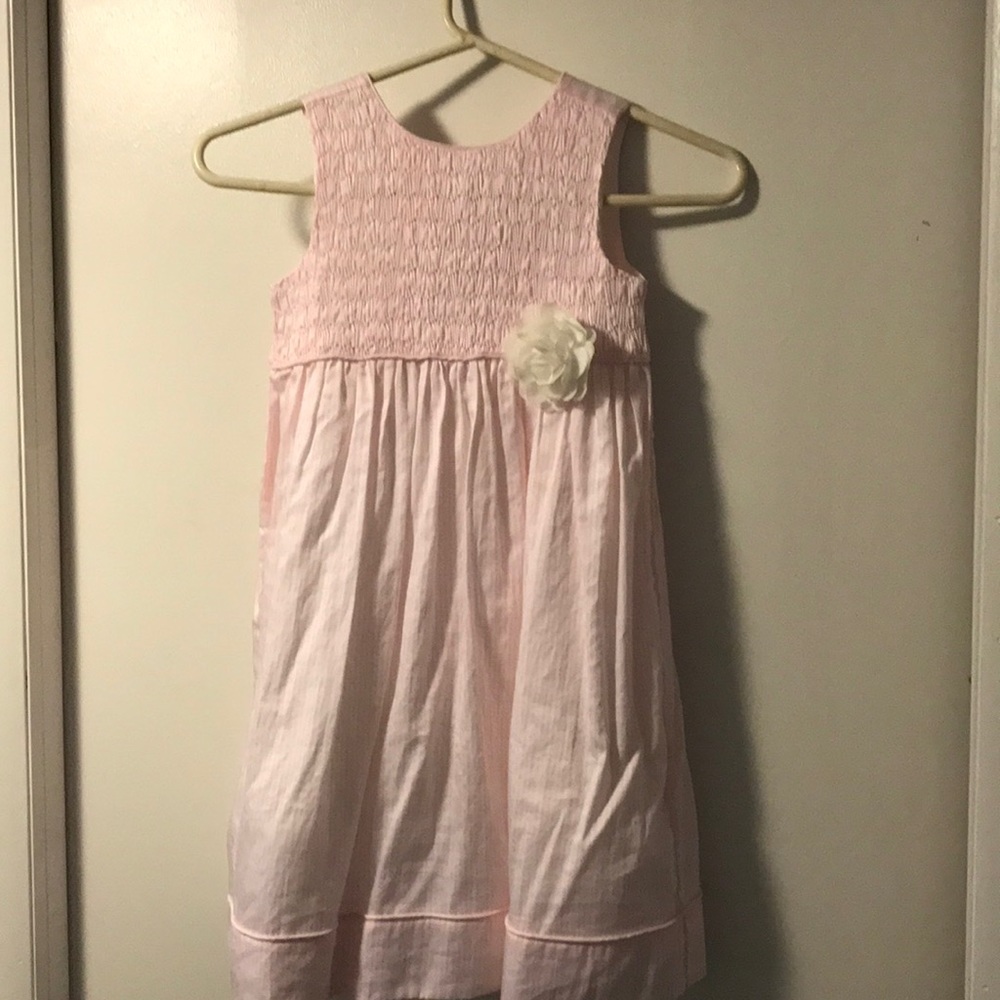 Janie and Jack girls pink spring dress as 6